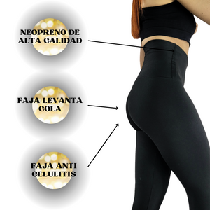 LEGGINS LEVANTA COLA Y FAJA NEOPRENO